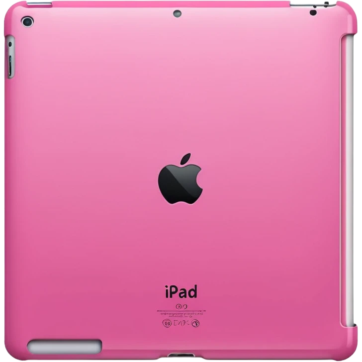iPad 11 air with a pink case emoji
