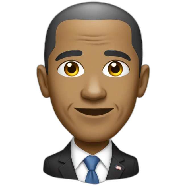 white obama emoji
