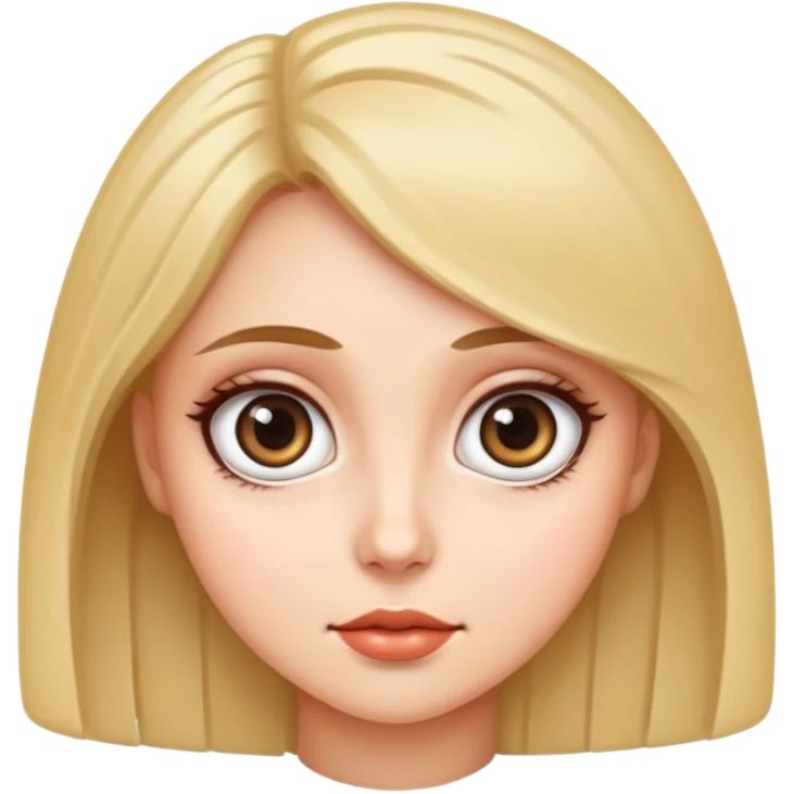 Woman with big eyes emoji