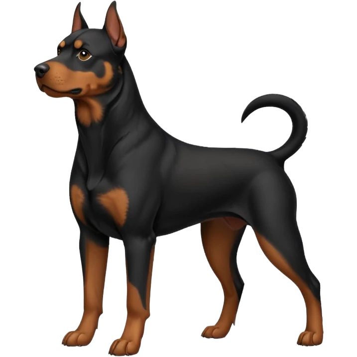 black and tan doberman rottweiler mix emoji