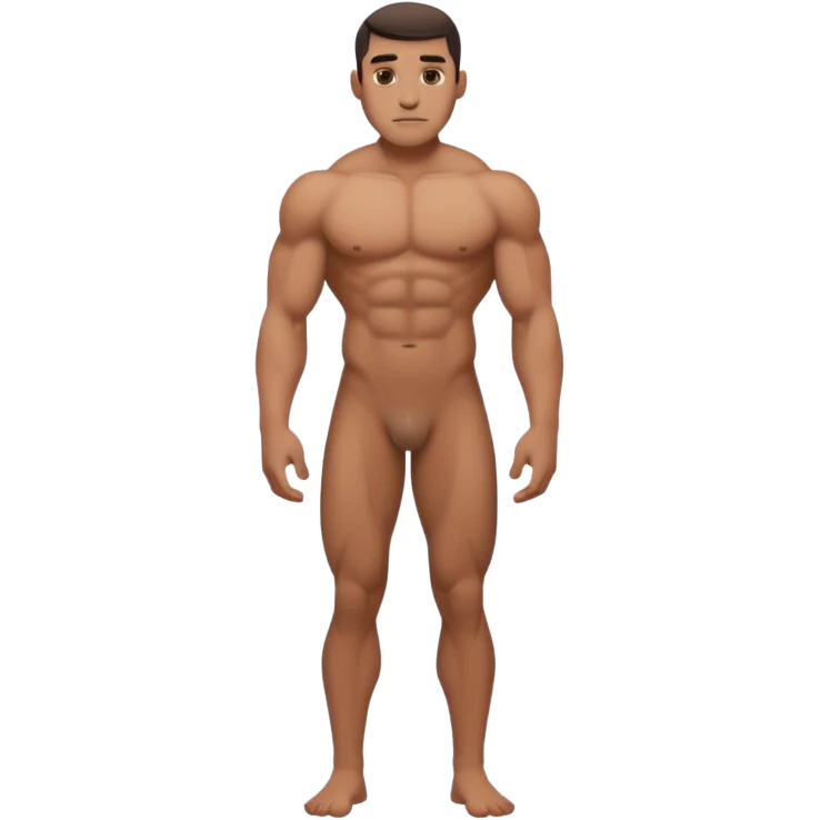 Naked man full body emoji