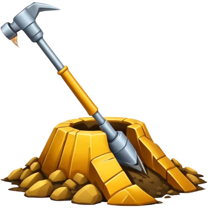 Een boor machine een drilboor die je in de grond moet duwen  emoji