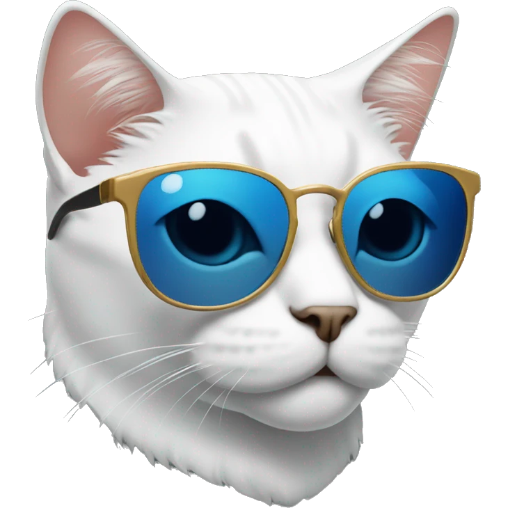 Cat sunglasses attitude emoji