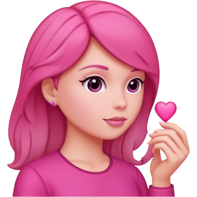 silueta de mujer rosa emoji
