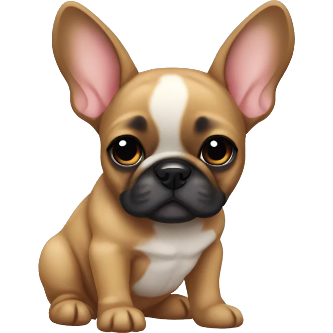 Fawn frenchie pup emoji