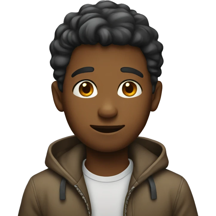 Boy chatting emoji