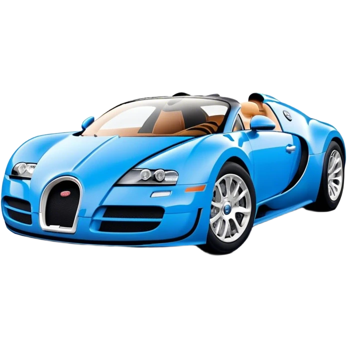 Bugatti Veyron - Bugatti (Model Year: 2020) (Iconic colour: Blue) emoji