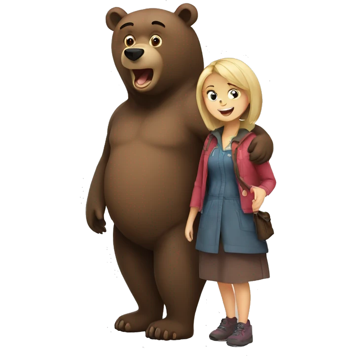 Bear and masha emoji