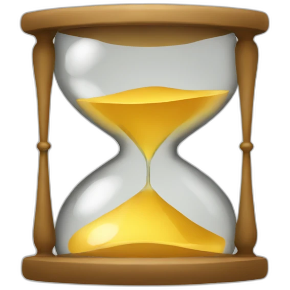 a hourglass emoji