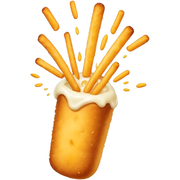 Exploding Mozzarella Stick emoji