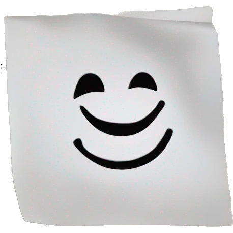 Piece of paper saying Our song emoji