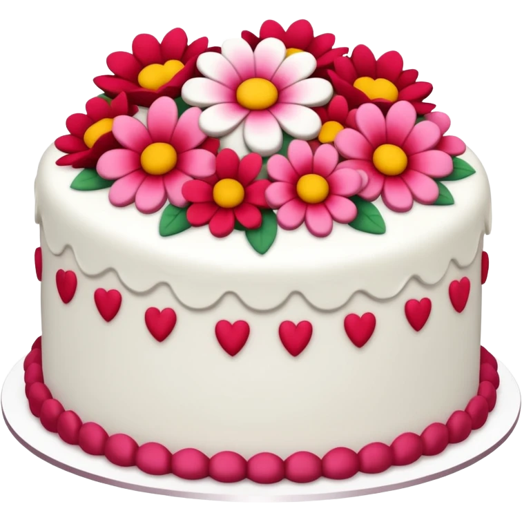 floral cake emoji