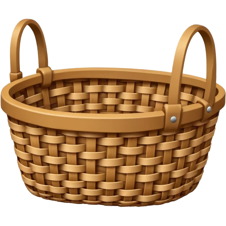 patterned empty wicker basket emoji