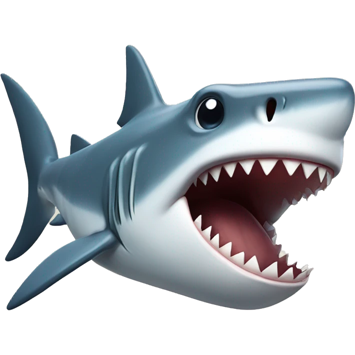 shark biting a fish emoji