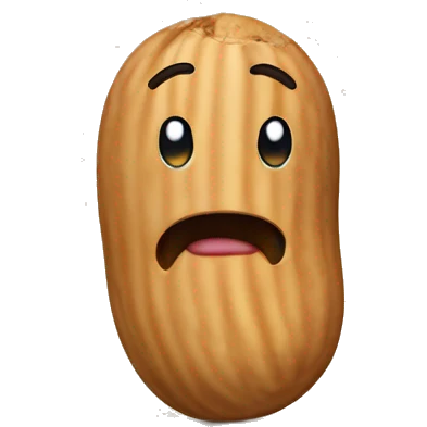 peanut with toes emoji