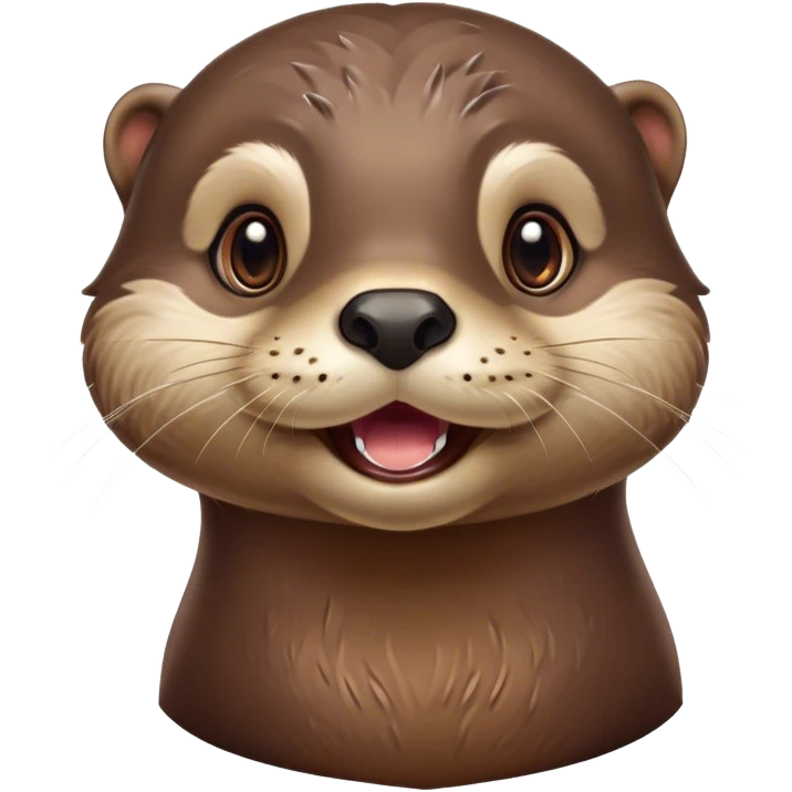 Cinematic Comical Otter Portrait Emoji, Head tilted dramatically with an exaggeratedly amused expression, featuring a striking, glossy brown Fur with a playful glint in its wide, expressive eyes filled with playful disbelief, Simplified yet hilariously expressive features, highly detailed, glowing with a slightly sassy glow, high shine, dramatic yet playful, stylized with an air of cheeky aquatic mischief, bright and endearing, soft glowing outline, capturing the essence of a spirited and over-the-top otter, so meme-worthy it feels like it could splash its way into internet fame instantly! emoji