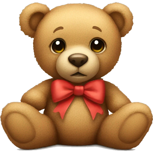 teddy bear with bow emoji