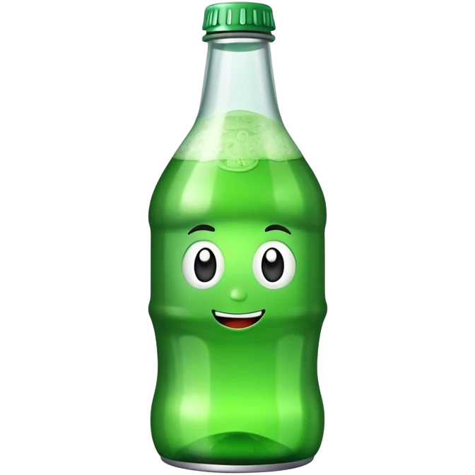 green soda brand, fat bottle emoji