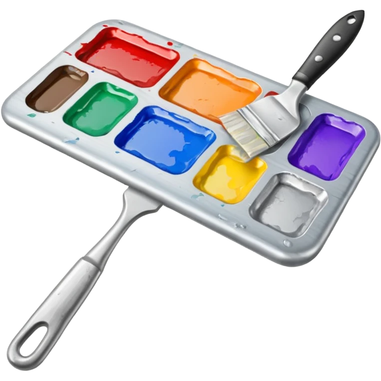 Palette paint knife, only knife emoji