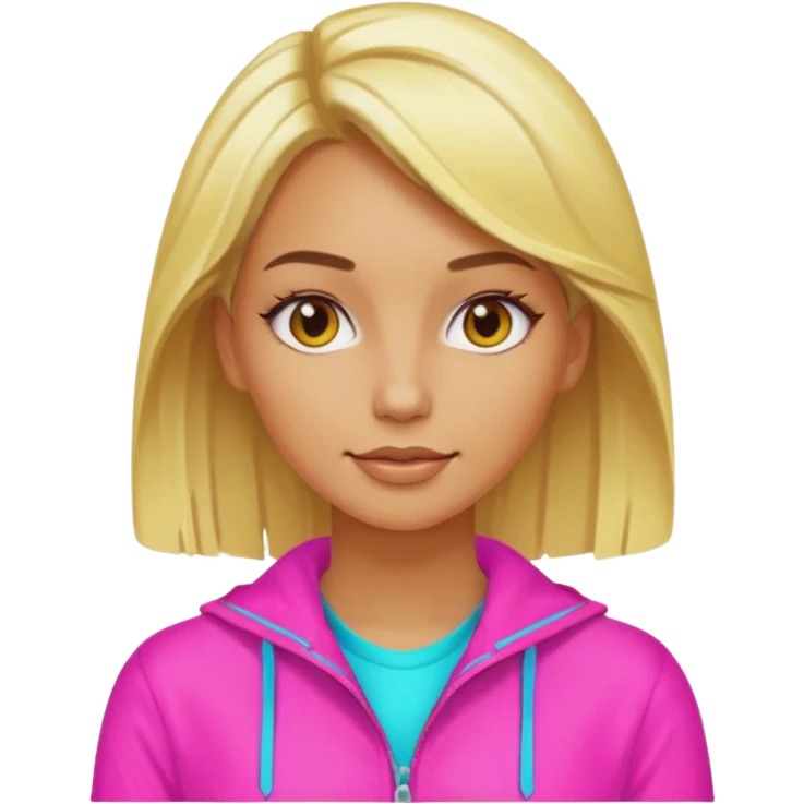 80s woman blonde hair emoji