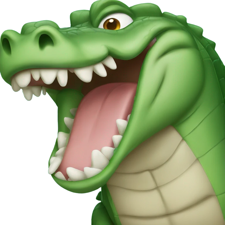Alligator crying emoji