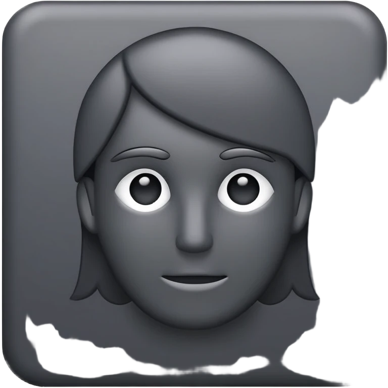 user picture placeholder, dark grey emoji