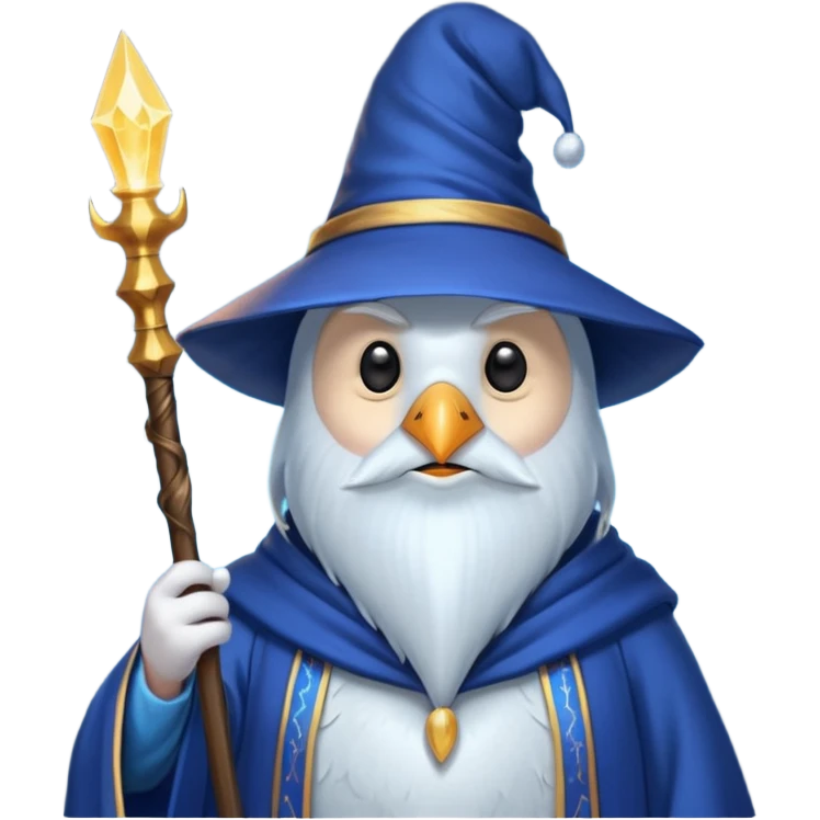 Penguin Wizard emoji