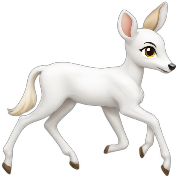 Run white bambi emoji