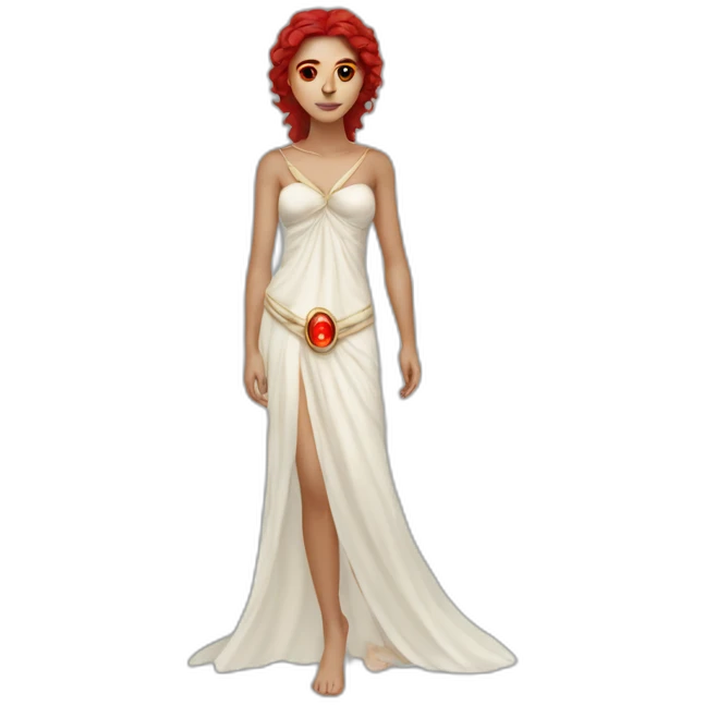 Siren (greek mythology) with red eyes emoji