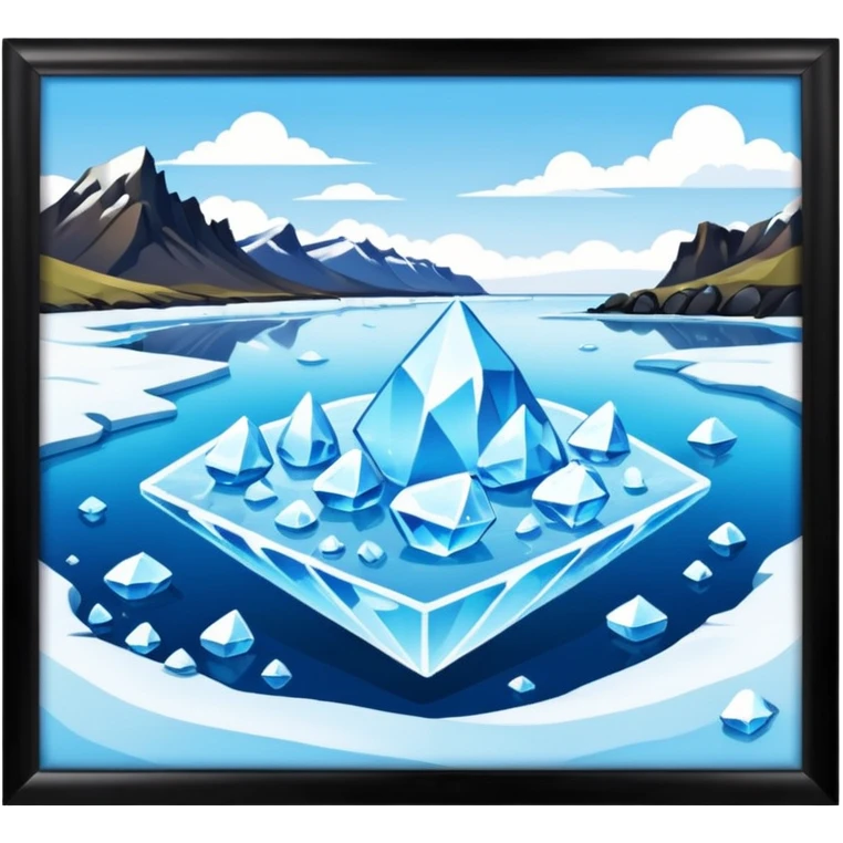 icelands diamond beach emoji