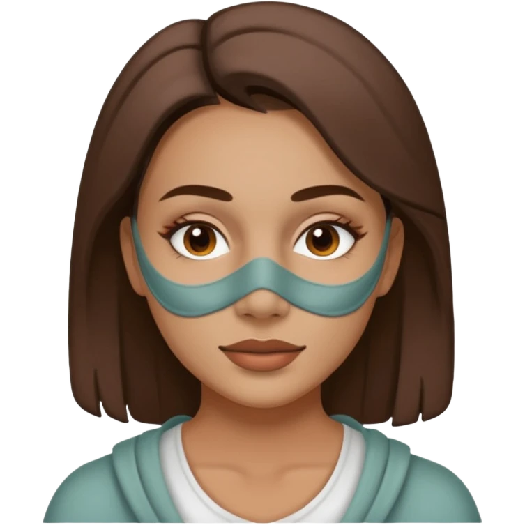 women beauty facial mugclay mask emoji