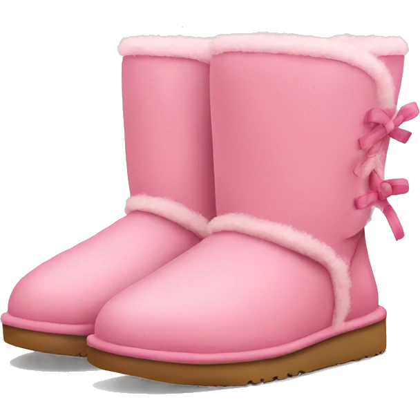 Cute pink Ugg boots emoji