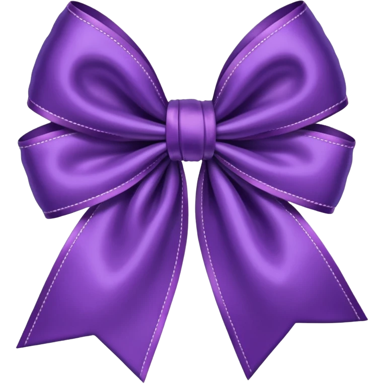 Purple bow emoji