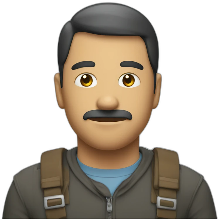 no air man wirh bear emoji