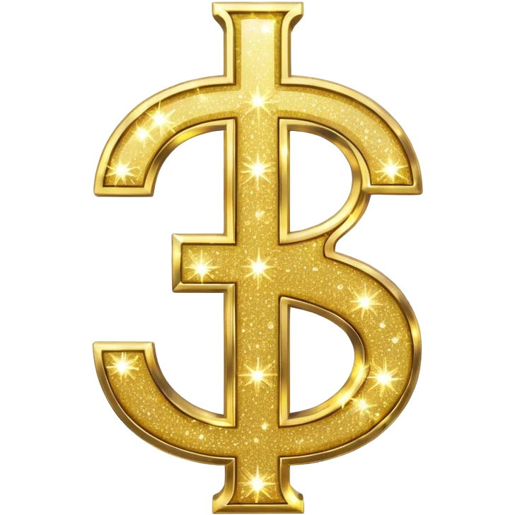 dollar sign with sparkles gold color emoji