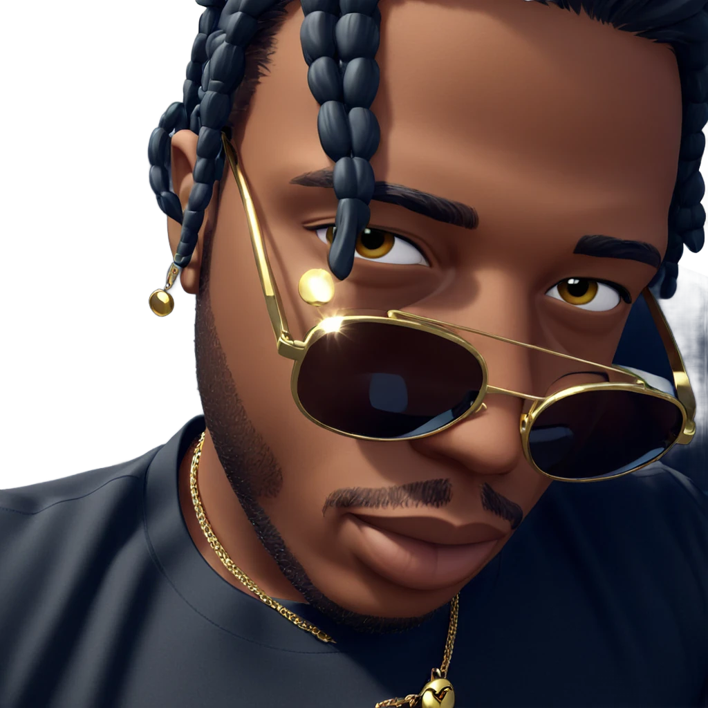 cool guy with sunglasses and jewelry emoji