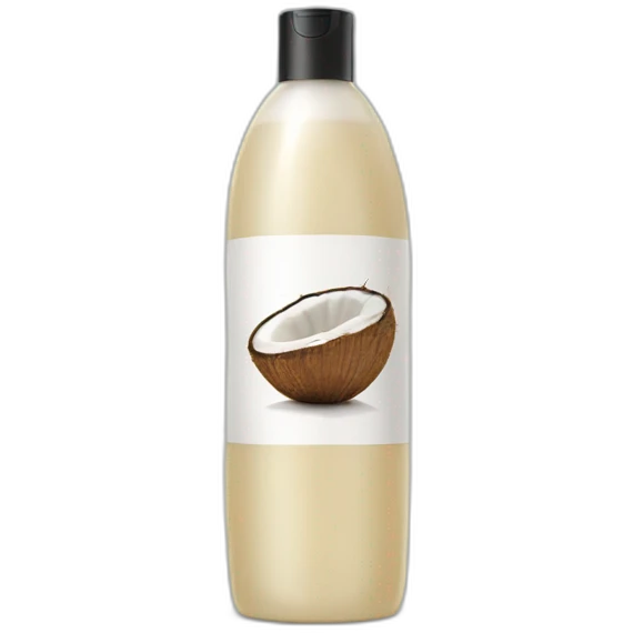 Coconut shampoo for hair emoji