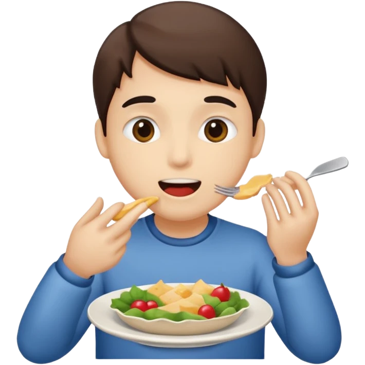 Pretending to eat  emoji