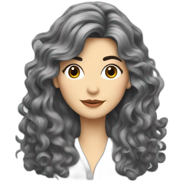 Audrey tautou grey long hair emoji