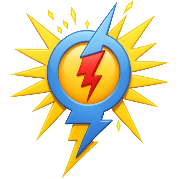 Lightning bolt combined with exclamation mark emoji