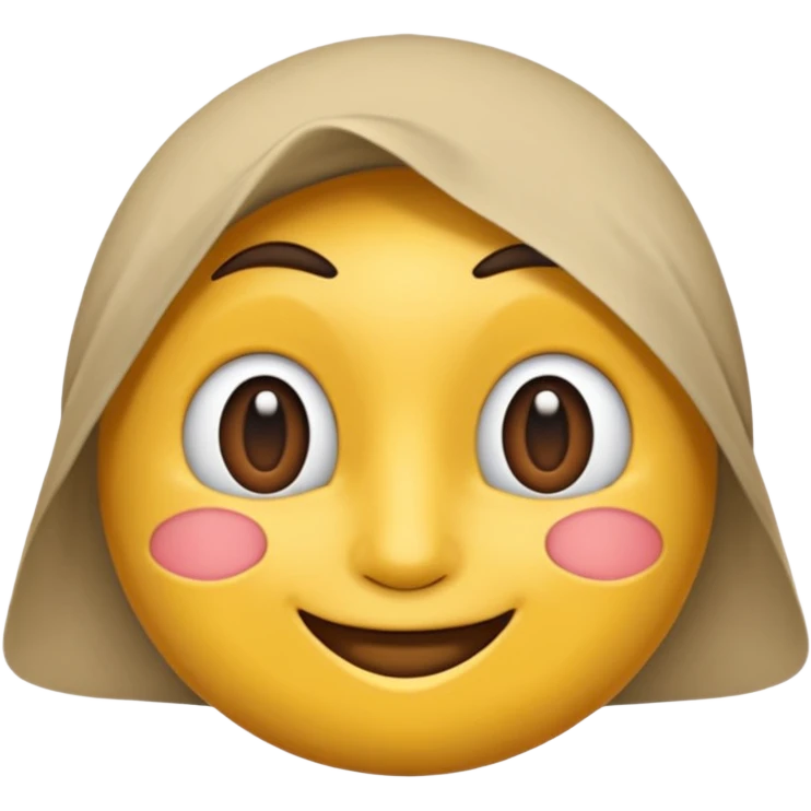 бежевый олененок лежит emoji