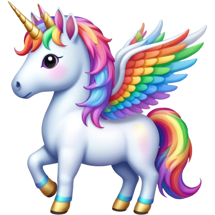 Unicorn with wings emoji