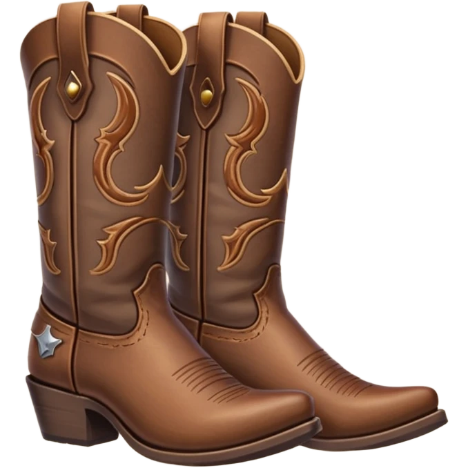 Cowboy boots emoji