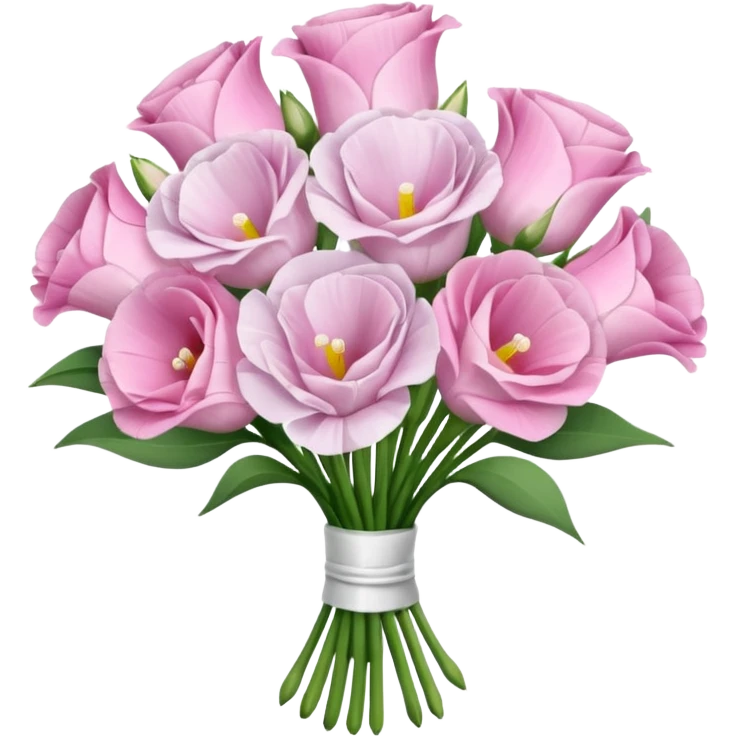 bouquet of realistic eustoma 15 emoji