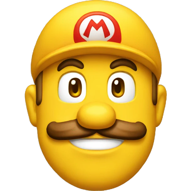 Mario bros yellow emoji  emoji