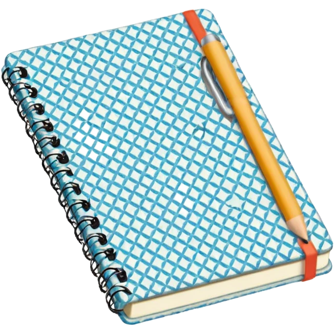 patterned notebook emoji