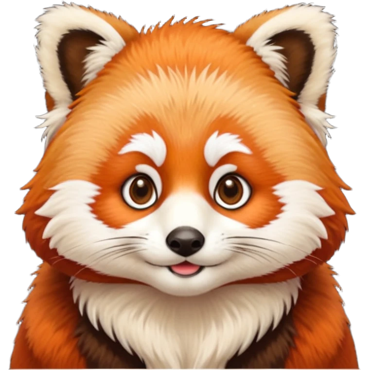 red panda with judge's hair emoji