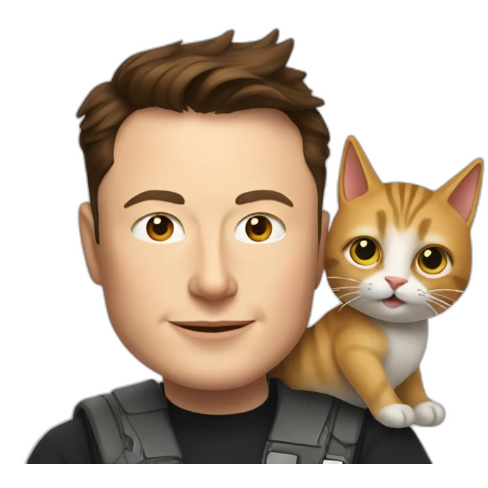 Elon musk with cat emoji