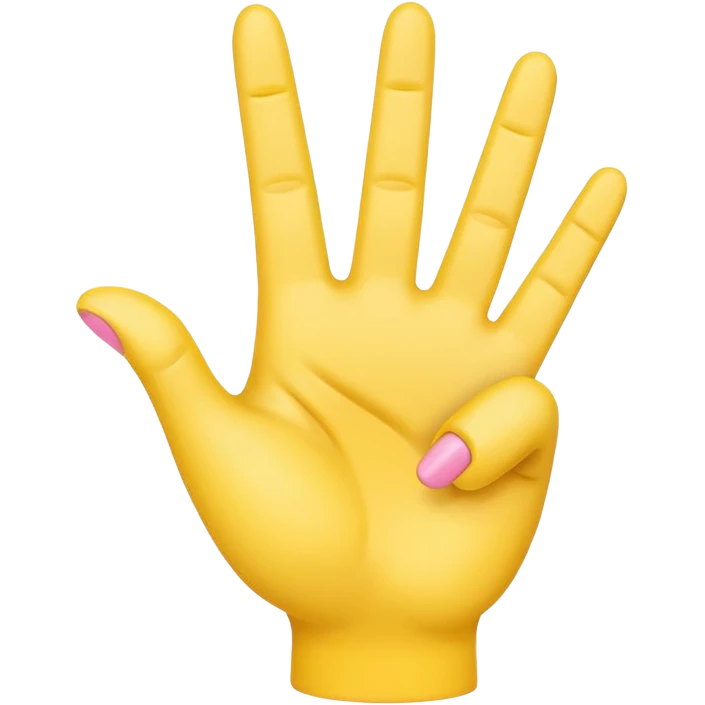 2 in the pink 1 in the stink yellow hand emoji emoji