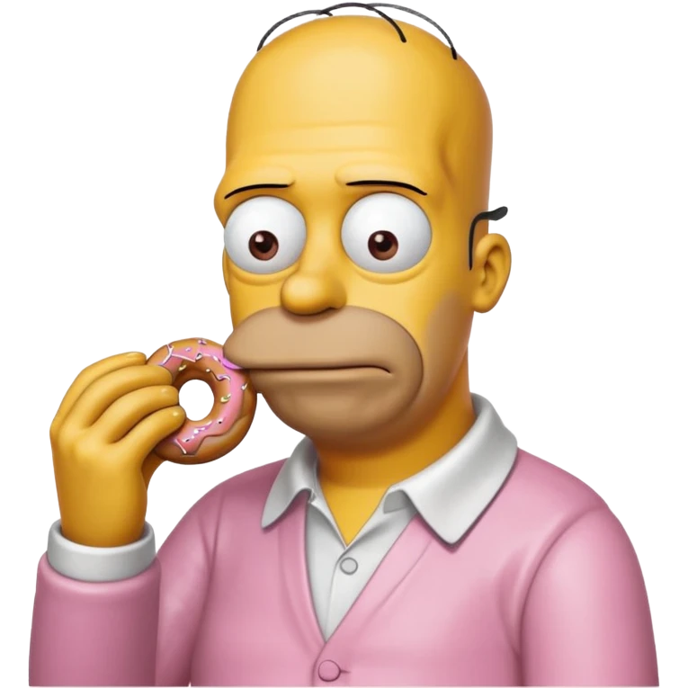 hommer simpson with a donnut emoji